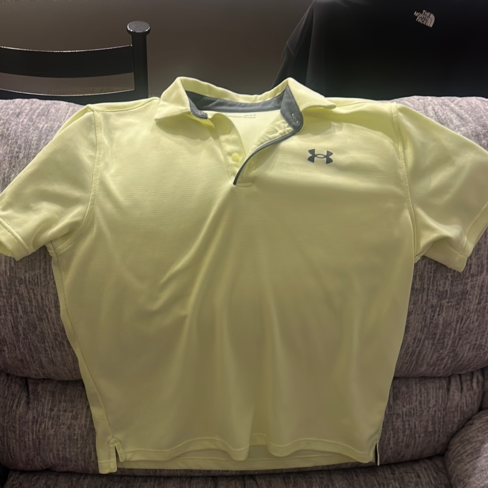 Under Armour Men's Yellow Polo Shirt